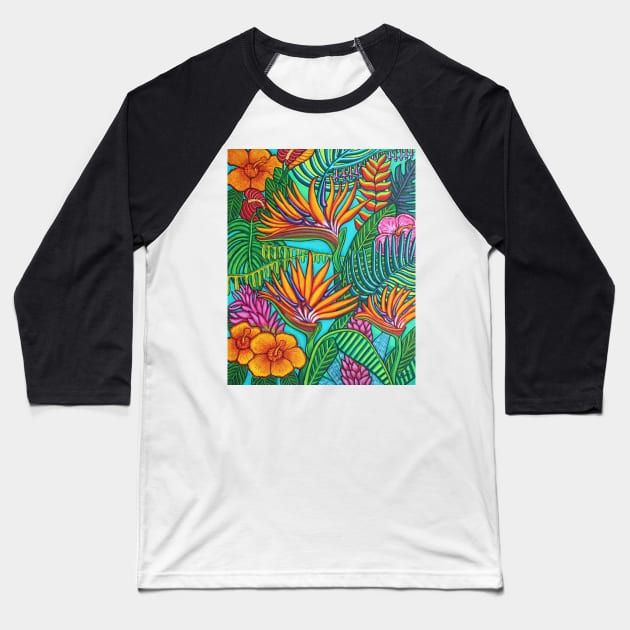 Tropical Gems Baseball T-Shirt by LisaLorenz